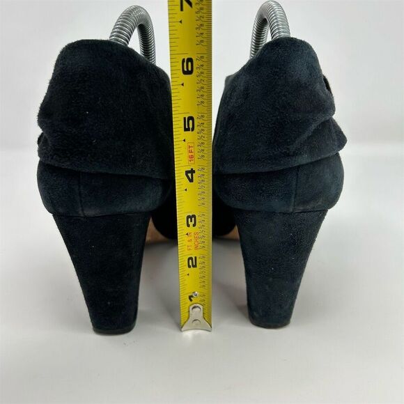 Kate Spade Women's Black Suede Ankle Boots Size 9.5M Bow Accent - Picture 8 of 13